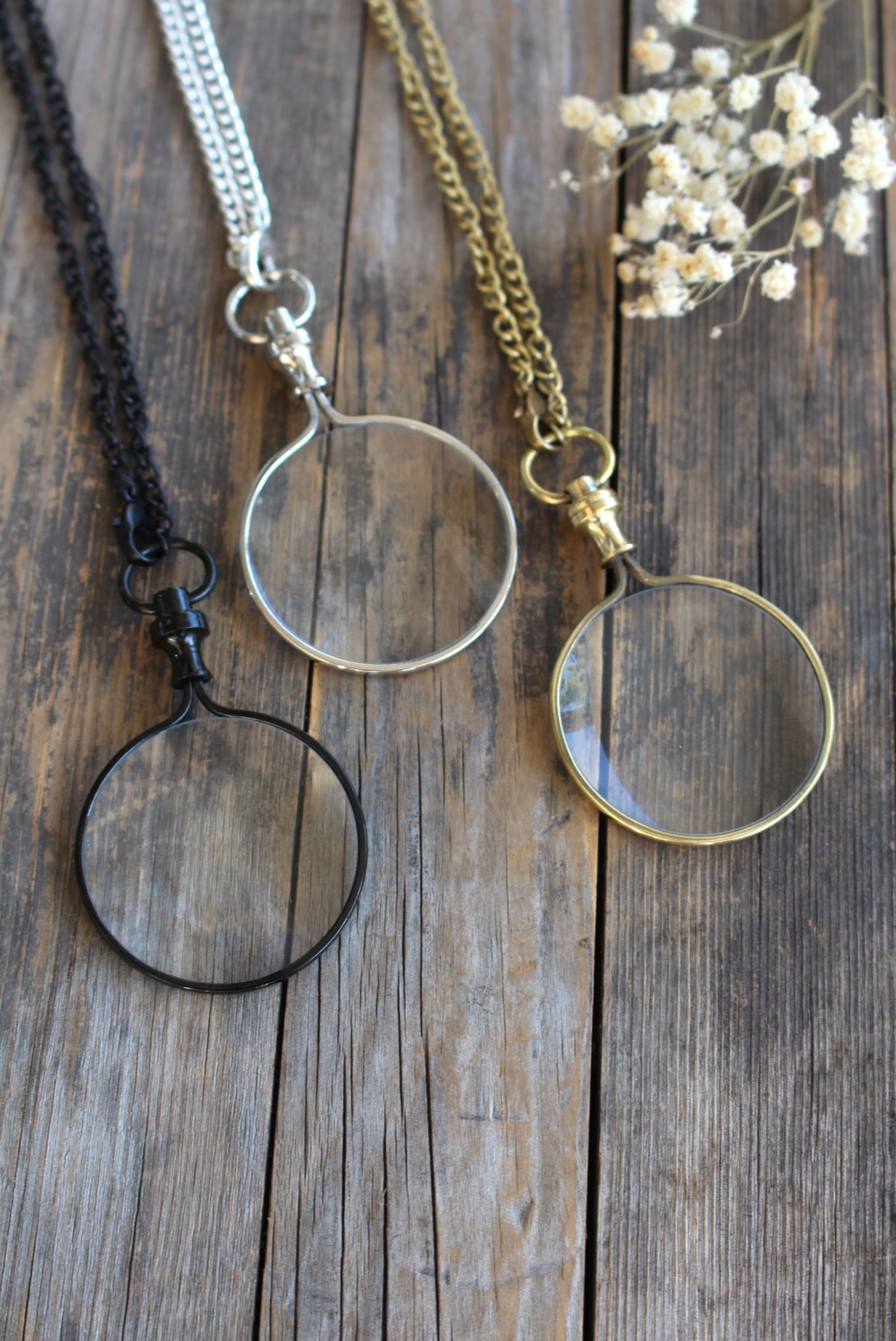 Decorative Monocle Necklace Magnifier Present Hanging Coin Magnifying Glass  Tool