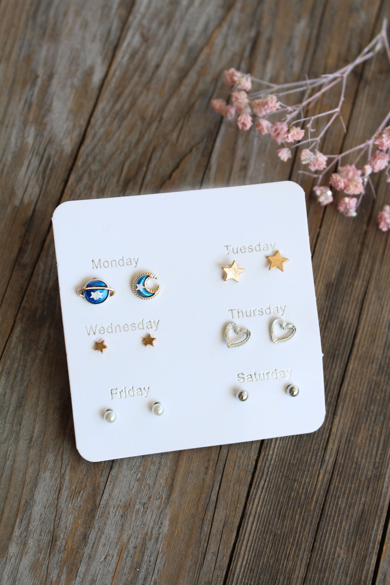 Stud Earring Sets of 6 - Anniversary Gift for Her - Earring Set - Earr –  Shiny Little Blessings USA